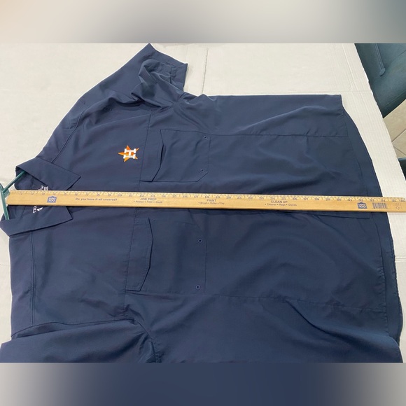 Houston Astros Antigua Men’s Blue Fishing Shirt Size XXL - Picture 5 of 6